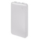 Универсальный аккумулятор Rib 10 (10000 мАч), белый, 13,5х6.8х1,5 см