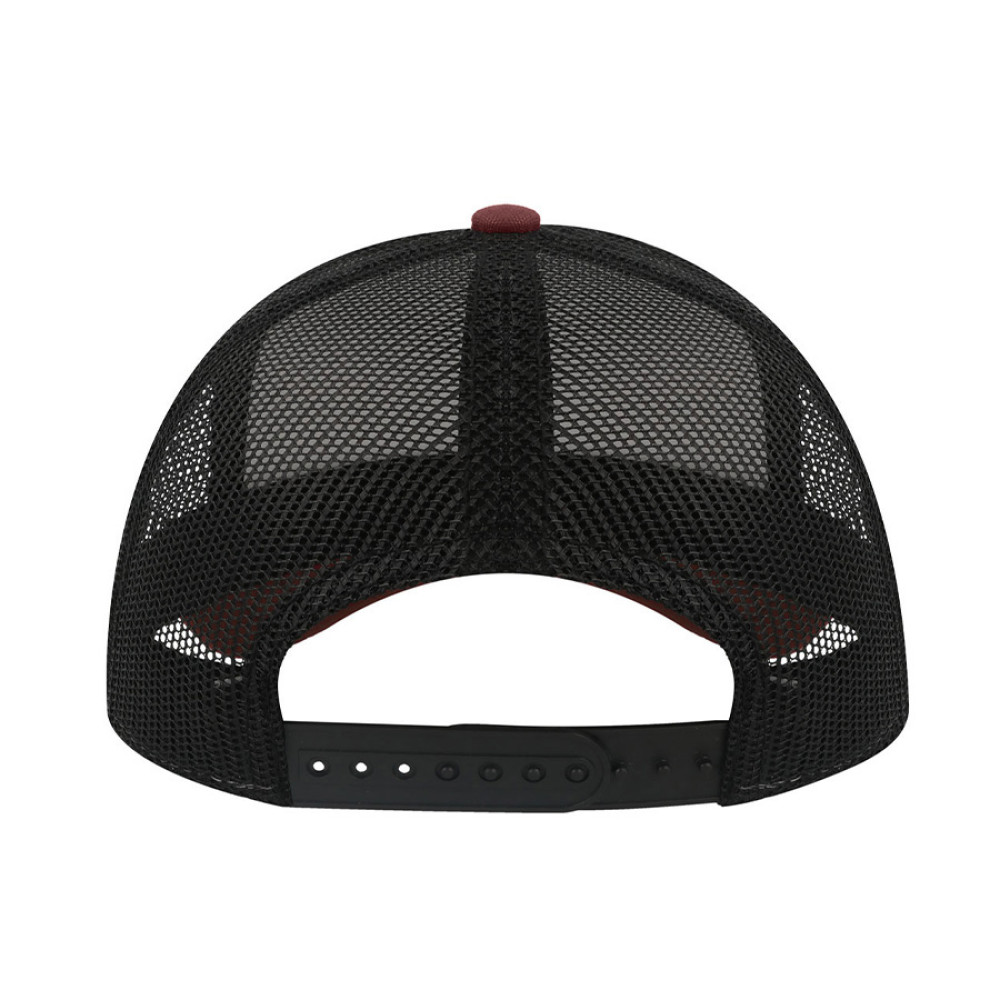 Бейсболка RAPPER CANVAS-S, 5 клиньев, пластиковая застёжка, цвет белый, бордовый, чёрный