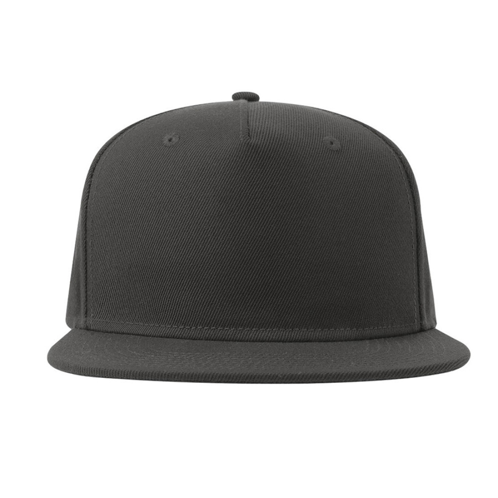 Бейсболка SNAP FIVE-S, 5 клиньев, пластиковая застежка, цвет темно-серый