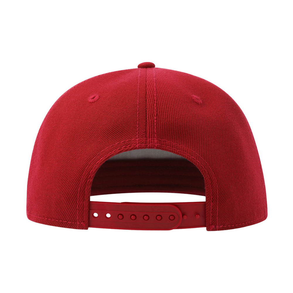 Бейсболка SNAP FIVE-S, 5 клиньев, пластиковая застежка, цвет красный