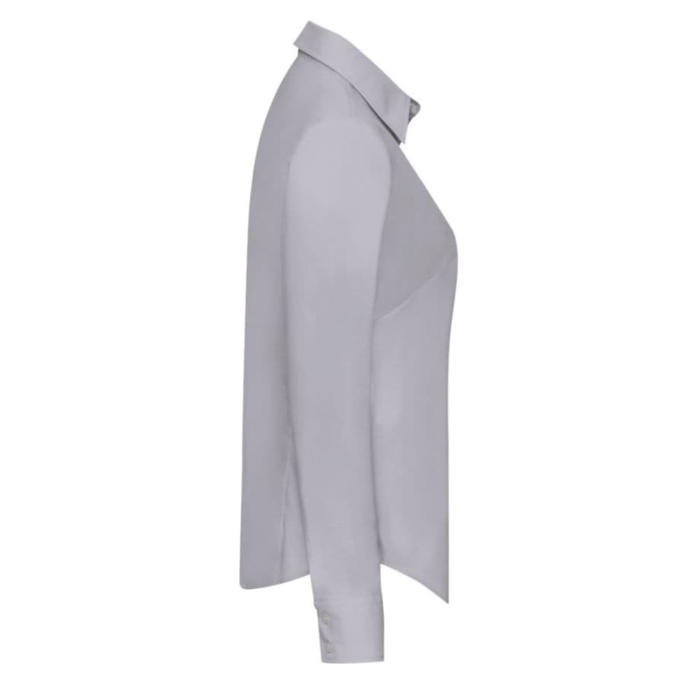 Рубашка женская LONG SLEEVE OXFORD SHIRT LADY-FIT 135, цвет серый