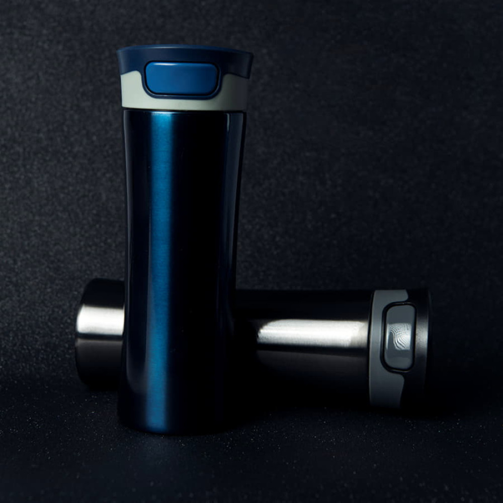 Термокружка дорожная вакуумная DISCOVER, 450 мл, цвет синий