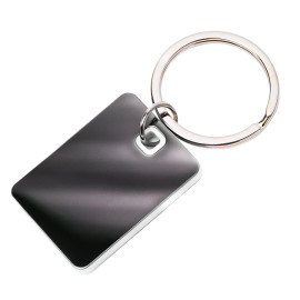 Брелок TONER TONED; 4 x 2,95 x 0,38 см; белый; металл/пластик