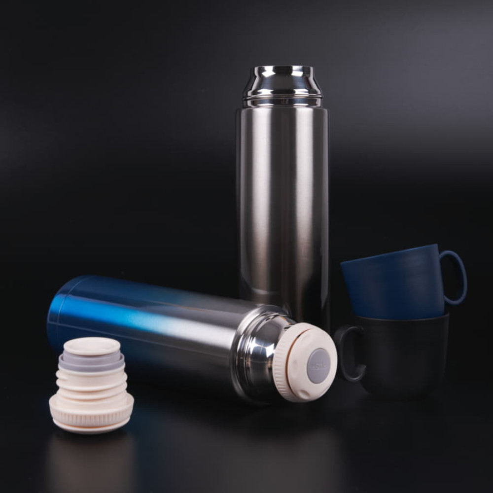 Термос вакуумный GRADIENT, цвет синий