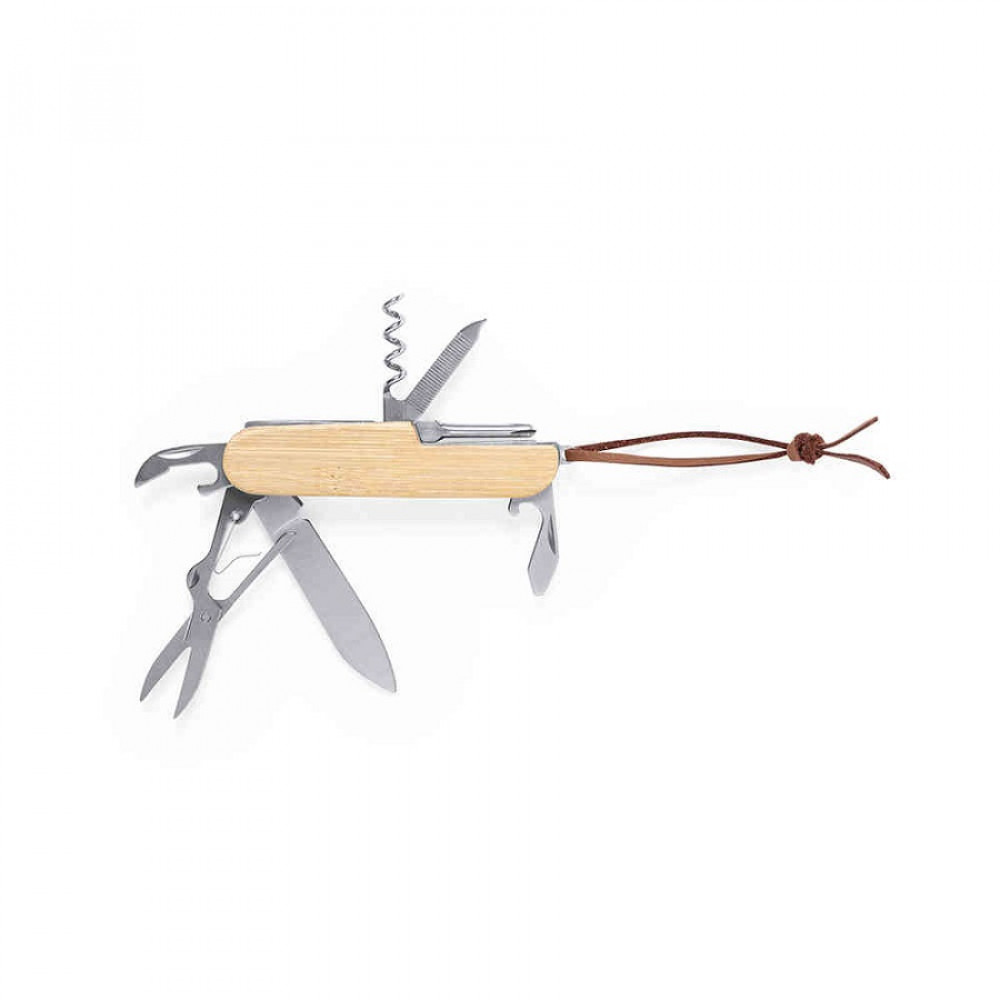 Карманный нож мультитул TITAN, бамбук/нержавеющая сталь
