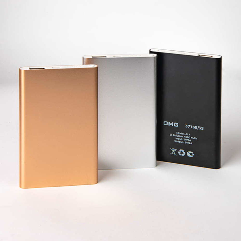 Универсальный аккумулятор Al 4 (4000 мАч), черный, 11х6.9х0,98 см