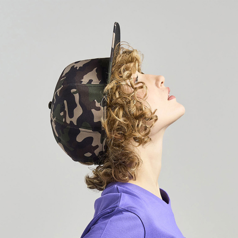 Бейсболка SNAP BACK-S, 6 клиньев, пластиковая застежка, цвет серый