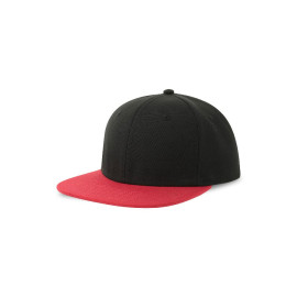 Бейсболка SNAP BACK-S, 6 клиньев, пластиковая застёжка, цвет черный, красный Бейсболка SNAP BACK-S, 6 клиньев, пластиковая застёжка, цвет черный, красный