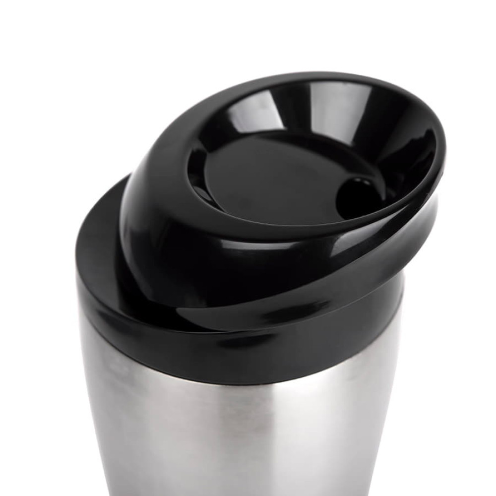 Термокружка вакуумная CLICK, 400 мл, цвет серебристый