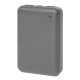 Универсальный аккумулятор Rib 5 (5000 мАч), серый, 9,8х6.3х1,4 см