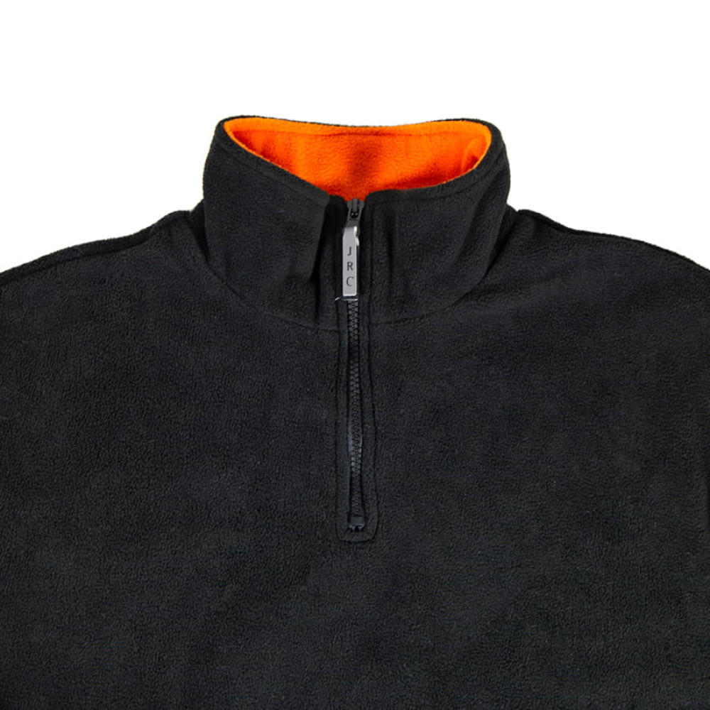 Толстовка флисовая ESTONIA 280, цвет черный, оранжевый