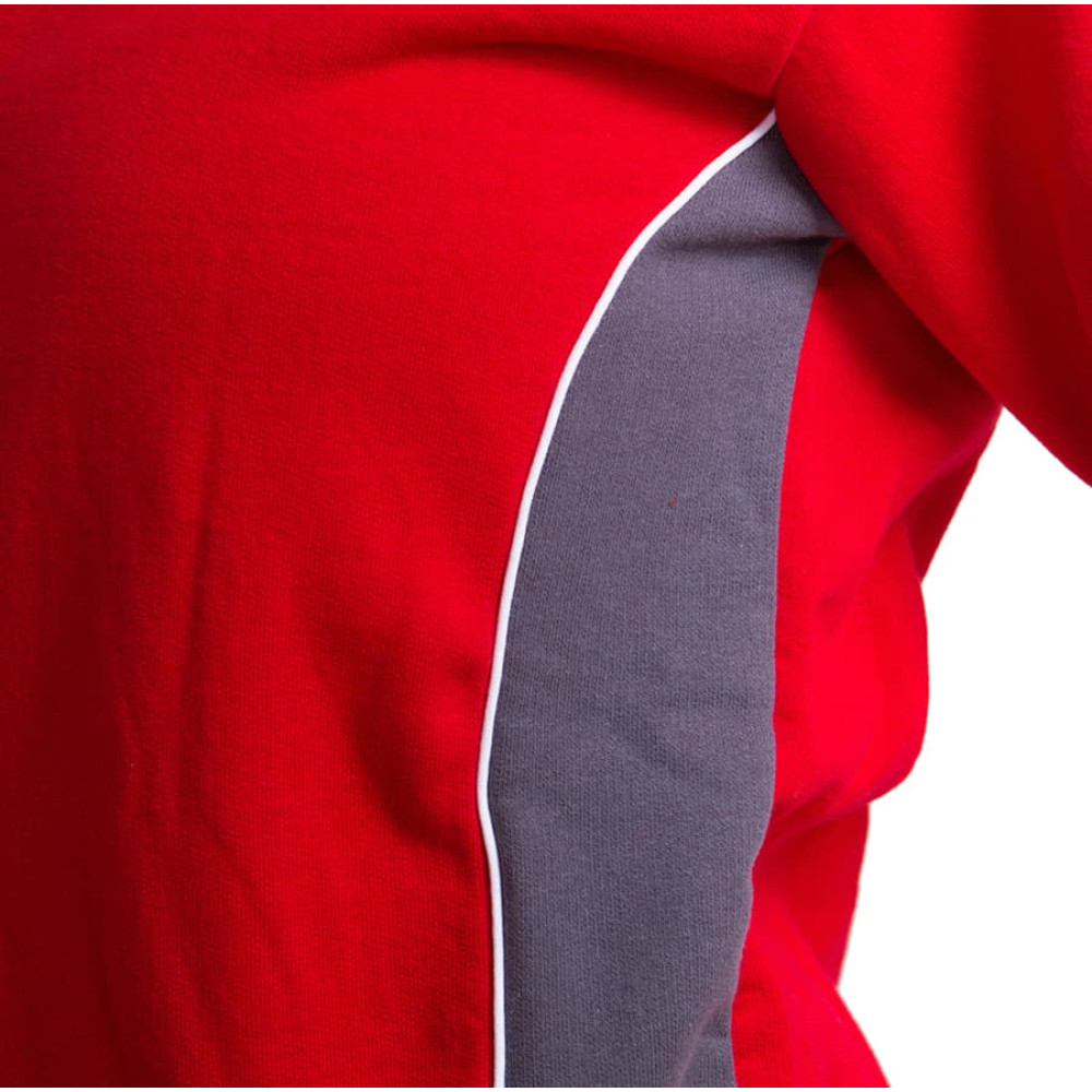 Толстовка женская MESSINA 280, цвет красный, серый