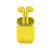 Наушники беспроводные с зарядным боксом TWS AIR SOFT, цвет желтый