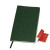 Бизнес-блокнот Funky, 130*210 мм, зеленый, красный форзац, мягкая обложка, в линейку