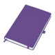 Бизнес-блокнот Justy, 130*210 мм, ярко-фиолетовый,  твердая обложка,  резинка 7 мм, блок-линейка