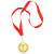 Медаль наградная на ленте  Золото