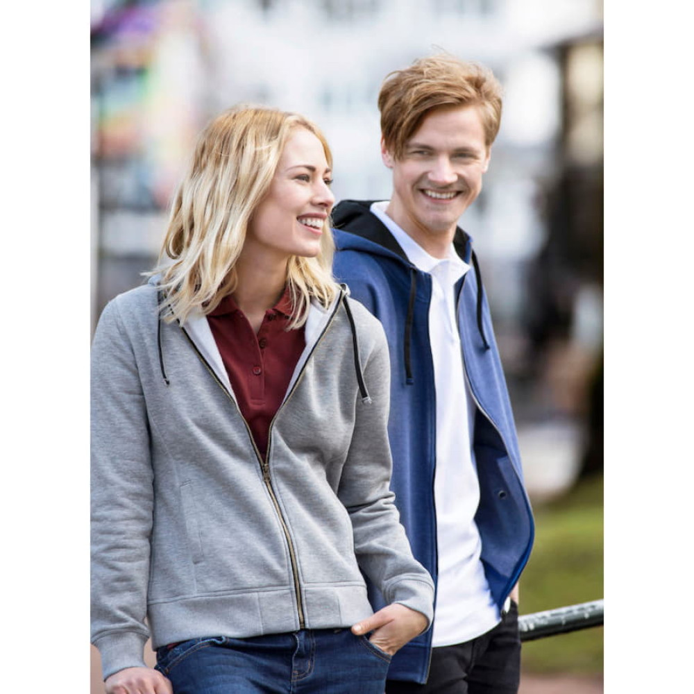 Толстовка мужская CLASSIC HOODY FULL ZIP 300, цвет серый меланж, размер M