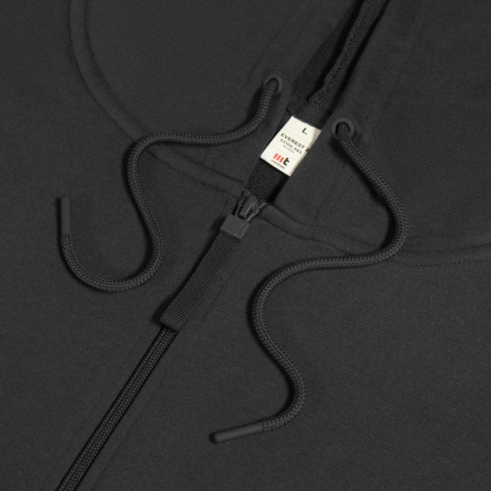 Толстовка унисекс на молнии с капюшоном EVEREST 2 260, цвет черный