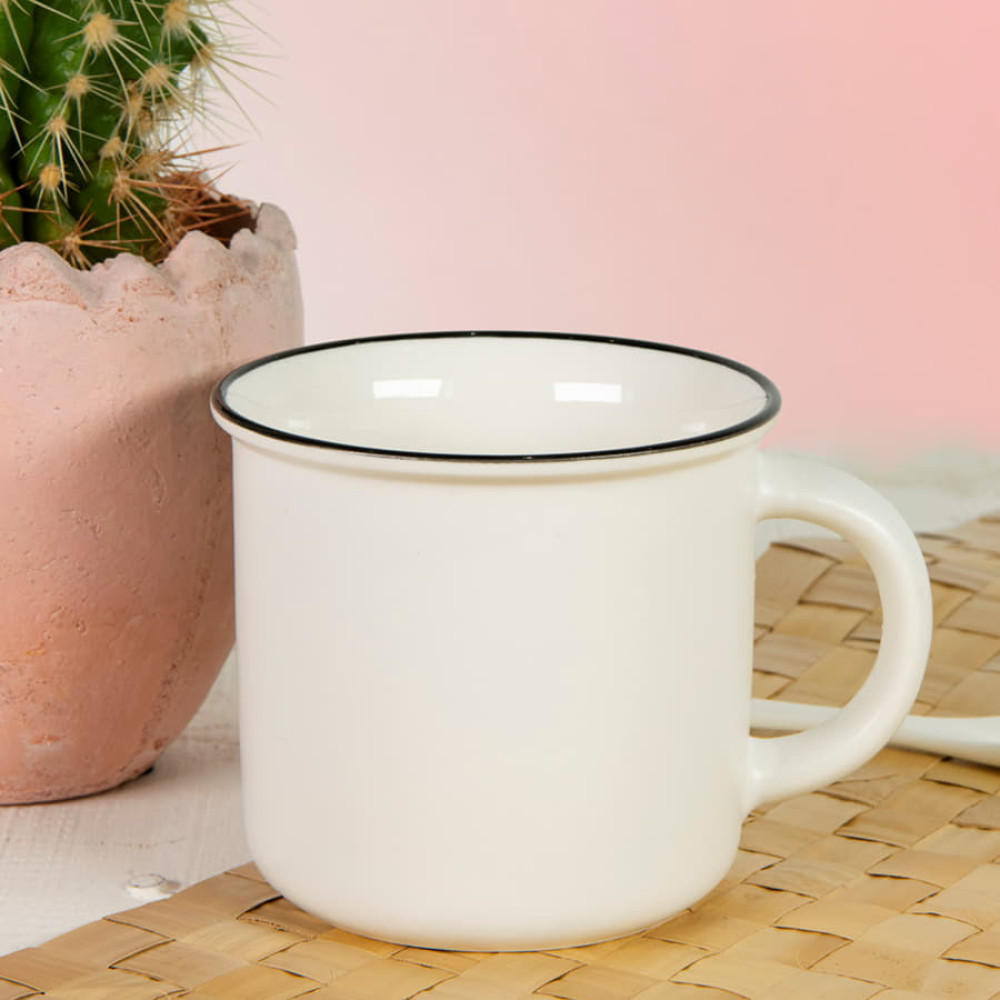 Кружка MATTI, цвет белый, черный