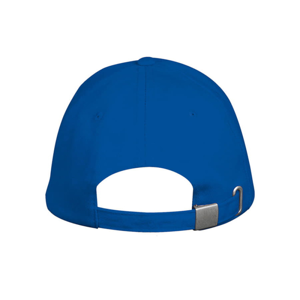 Бейсболка LONG BEACH 260, 5 клиньев, металлическая застежка, цвет синий