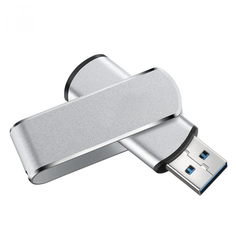 USB flash-карта 32Гб, алюминий, USB 3.0, цвет серебристый