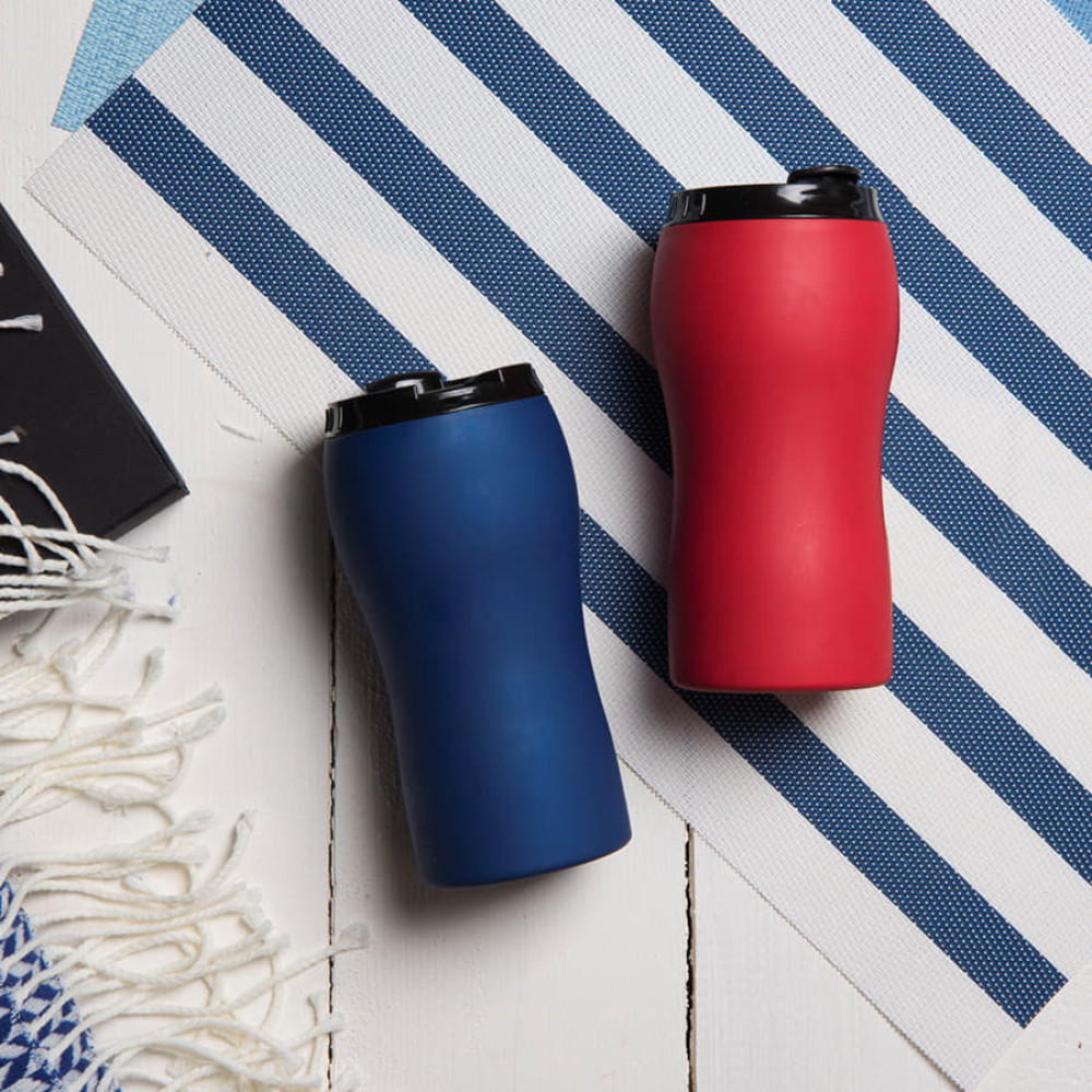 Термокружка вакуумная VELVET, цвет синий