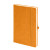 Бизнес-блокнот Justy, 130*210 мм, оранжев, твердая обложка,  резинка 7 мм, блок-линейка