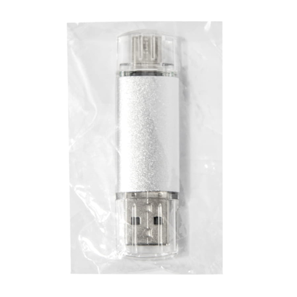 USB flash-карта ASSORTI OTG Type-C (16Гб), цвет серебристый