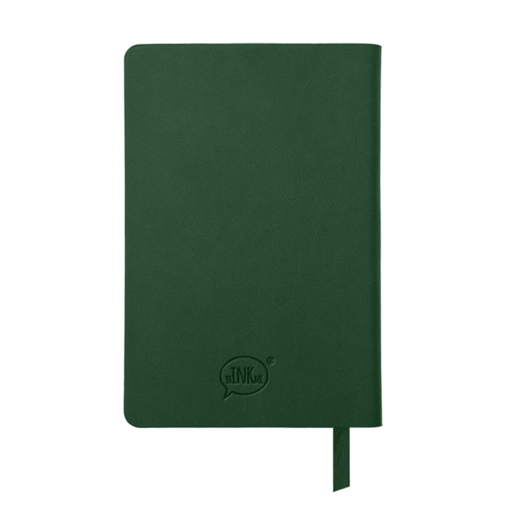 Бизнес-блокнот FUNKY, формат A6, в клетку, цвет зеленый, серый