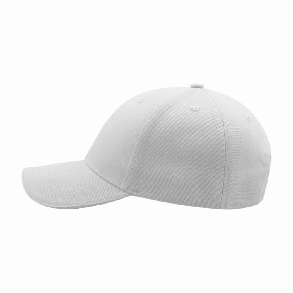 Бейсболка LIBERTY SANDWICH, 6 клиньев, сэндвич, металлическая застежка, цвет белый