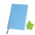 Бизнес-блокнот Funky А5, голубой,  зеленый форзац, мягкая обложка, в линейку