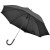 Зонт-трость с пластиковой ручкой, механический; черный; D=103 см; 100% полиэстер