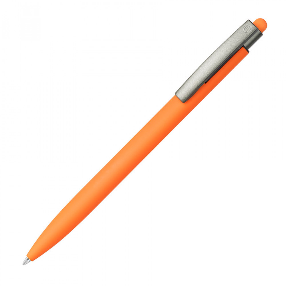 ELLE SOFT, ручка шариковая, оранжевый, металл, синие чернила