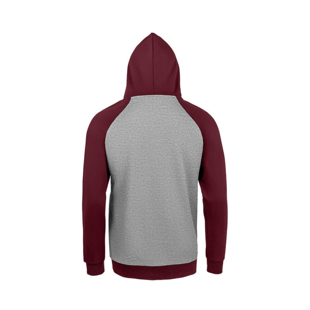 Толстовка унисекс SEATTLE 280, цвет серый, бордовый