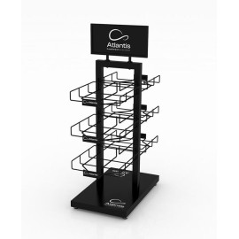 Стойка настольная_ATLANTIS BLACK RETAIL DOUBLE SIDE DISPLAY