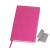 Бизнес-блокнот Funky А5,  розовый с серым форзацем, мягкая обложка, в линейку