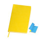 Бизнес-блокнот Funky, 130*210 мм, желтый, голубой  форзац, мягкая обложка,  блок - линейка
