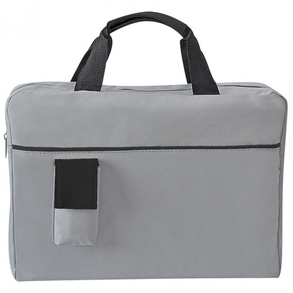 Конференц-сумка SENSE с карманом, цвет черный, серый