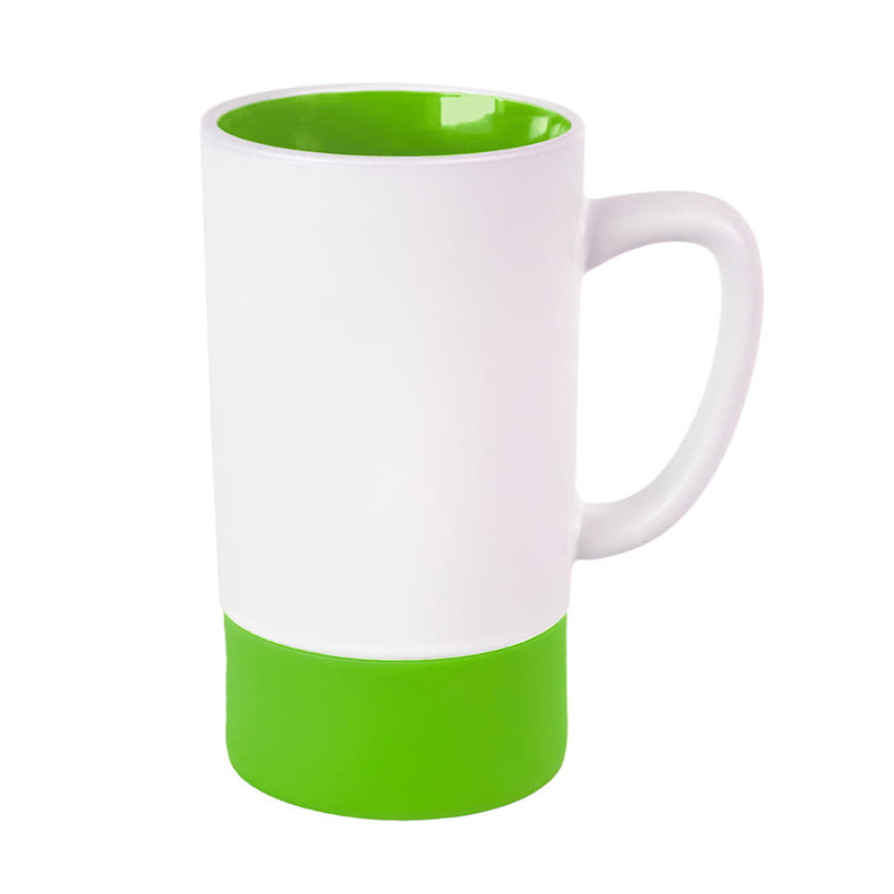 Кружка FUN2, цвет белый, зеленое яблоко