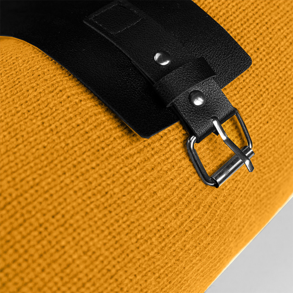 Плед Belt; жёлтый; 130 х 180 см; 100% акрил, с поясом