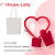Набор подарочный HOUSE-LADY: формочка для яичницы, прихватка и рукавица, сумка, красный