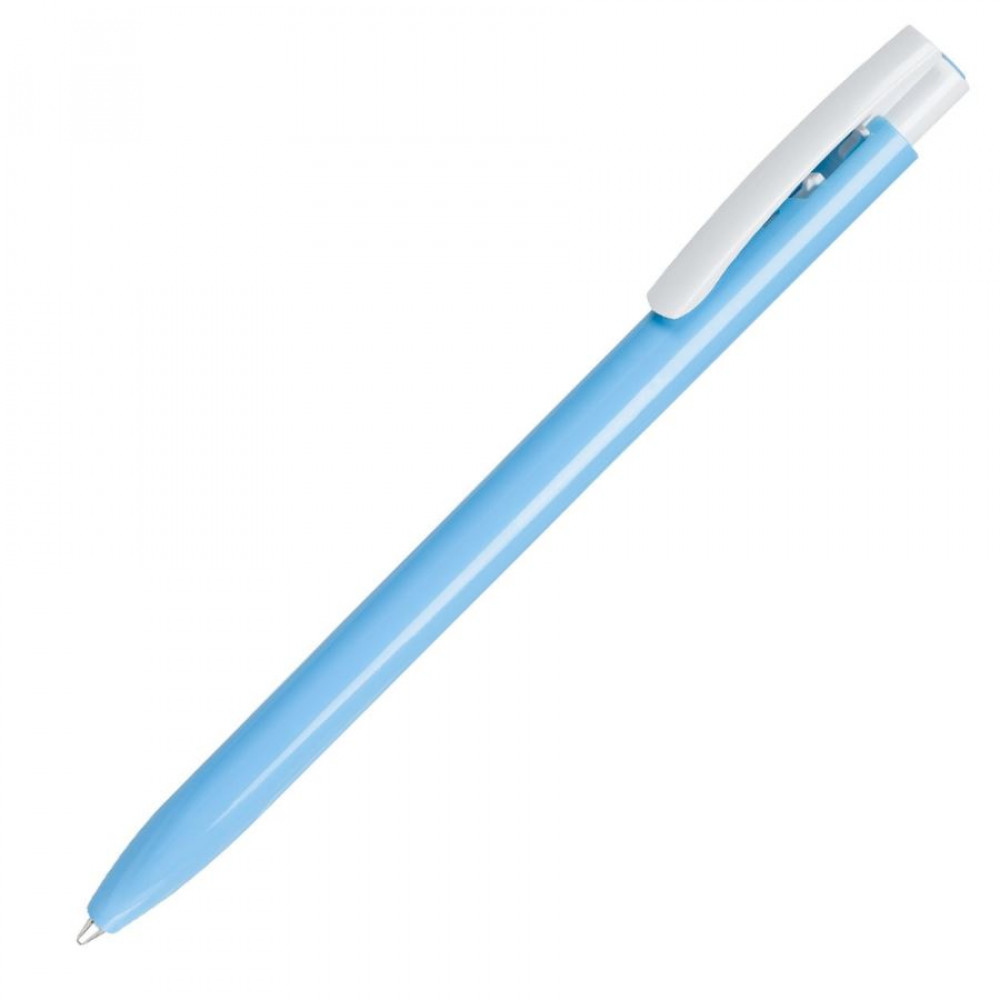 Ручка шариковая ELLE, цвет голубой, белый