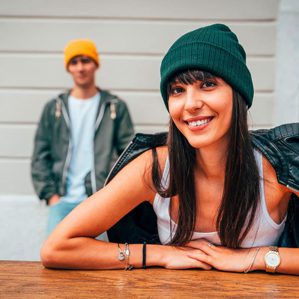 Шапка вязаная RIO, цвет светло-серый меланж