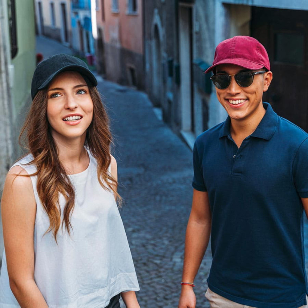 Бейсболка GROOVY, 6 клиньев, металлическая застежка, цвет темно-синий