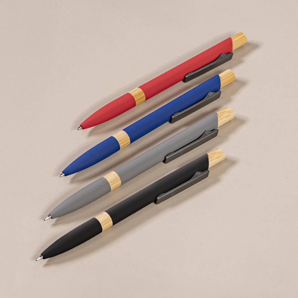 Ручка шариковая FRESCO, цвет красный, серый