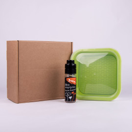 Подарочный набор для проращивания микрозелени: проращиватель, семена дайкона Подарочный набор для проращивания микрозелени: проращиватель, семена дайкона