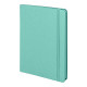 Ежедневник недатированный Shady, А5, мятный, кремовый блок в линейку, зеленый обрез Ежедневник недатированный Shady, А5, мятный, кремовый блок в линейку, зеленый обрез
