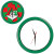 Часы настенные ПРОМО разборные ; зеленый,  D28,5 см; пластик