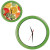 Часы настенные ПРОМО разборные ; зеленый яркий,  D28,5 см; пластик