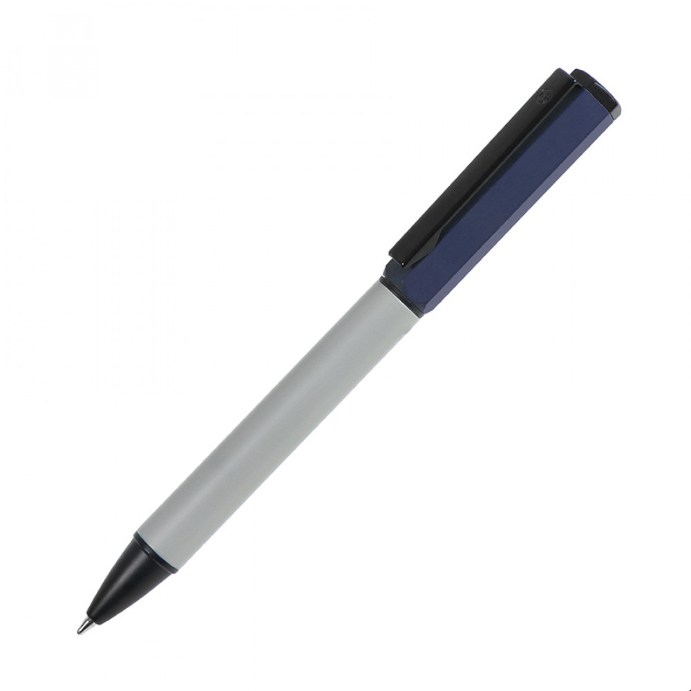Ручка шариковая BRO, цвет темно-синий, серый